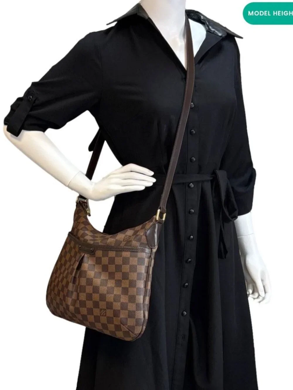 Louis Vuitton  Bloomsbury PM Damier Ebene Crossbody Bag Brown